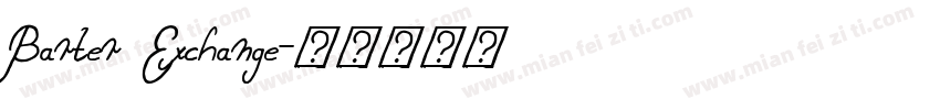 Barter Exchange字体转换